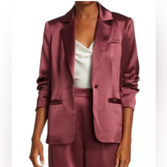 Cinq a Sept Khloe Smooth Satin Jacket 6
